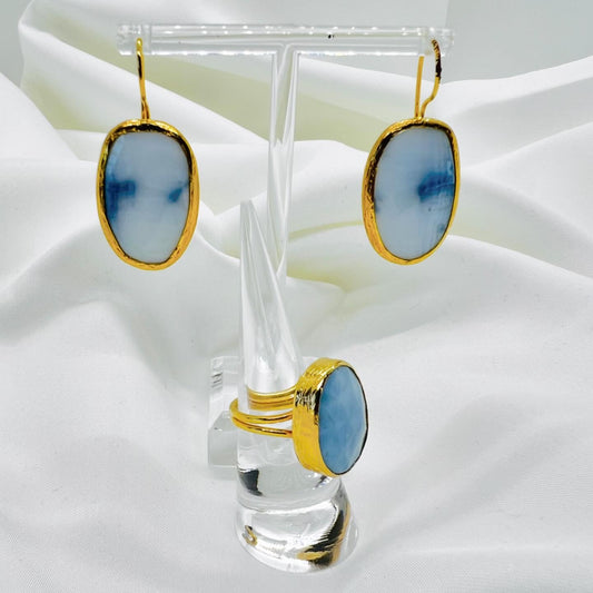 Blue Gemstone Jewelry Set