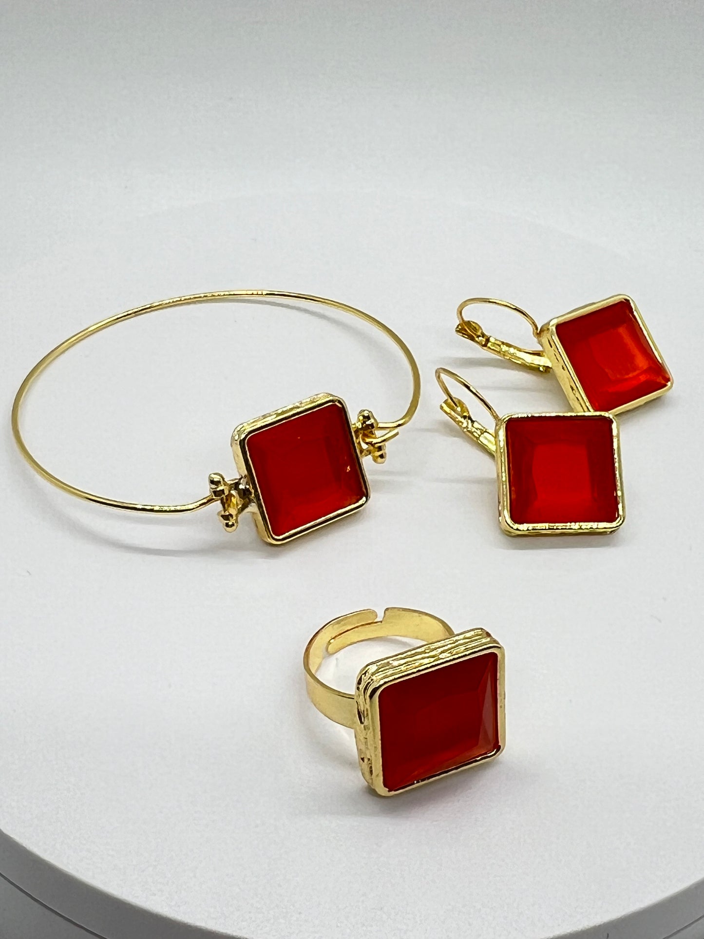 Carnelian Agate Jewelry Set