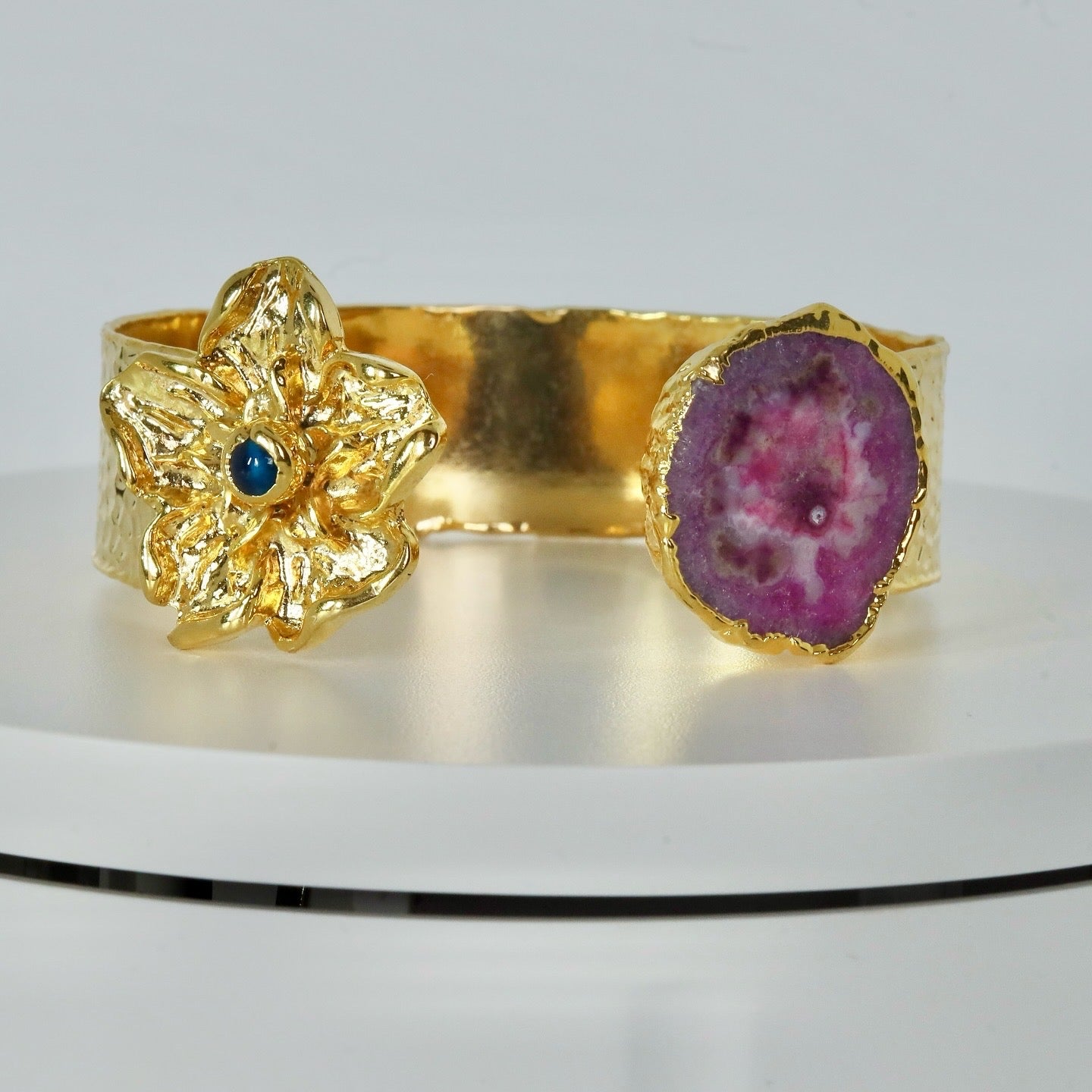 18k Gold Plated Geode Bracelet