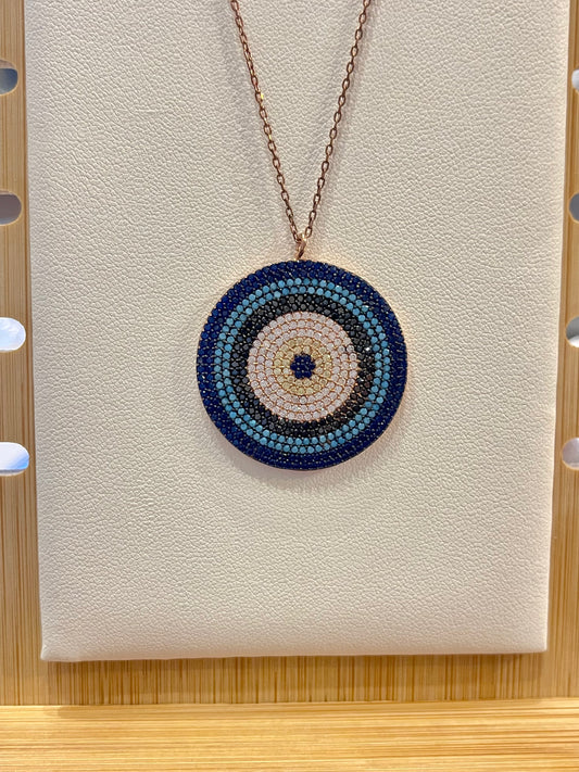 925 Silver Evil Eye Necklace 2