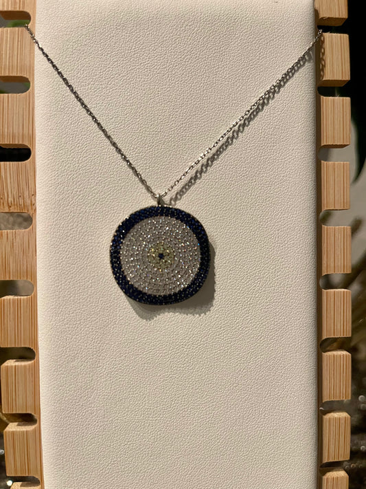 925 Silver Evil Eye Necklace 3