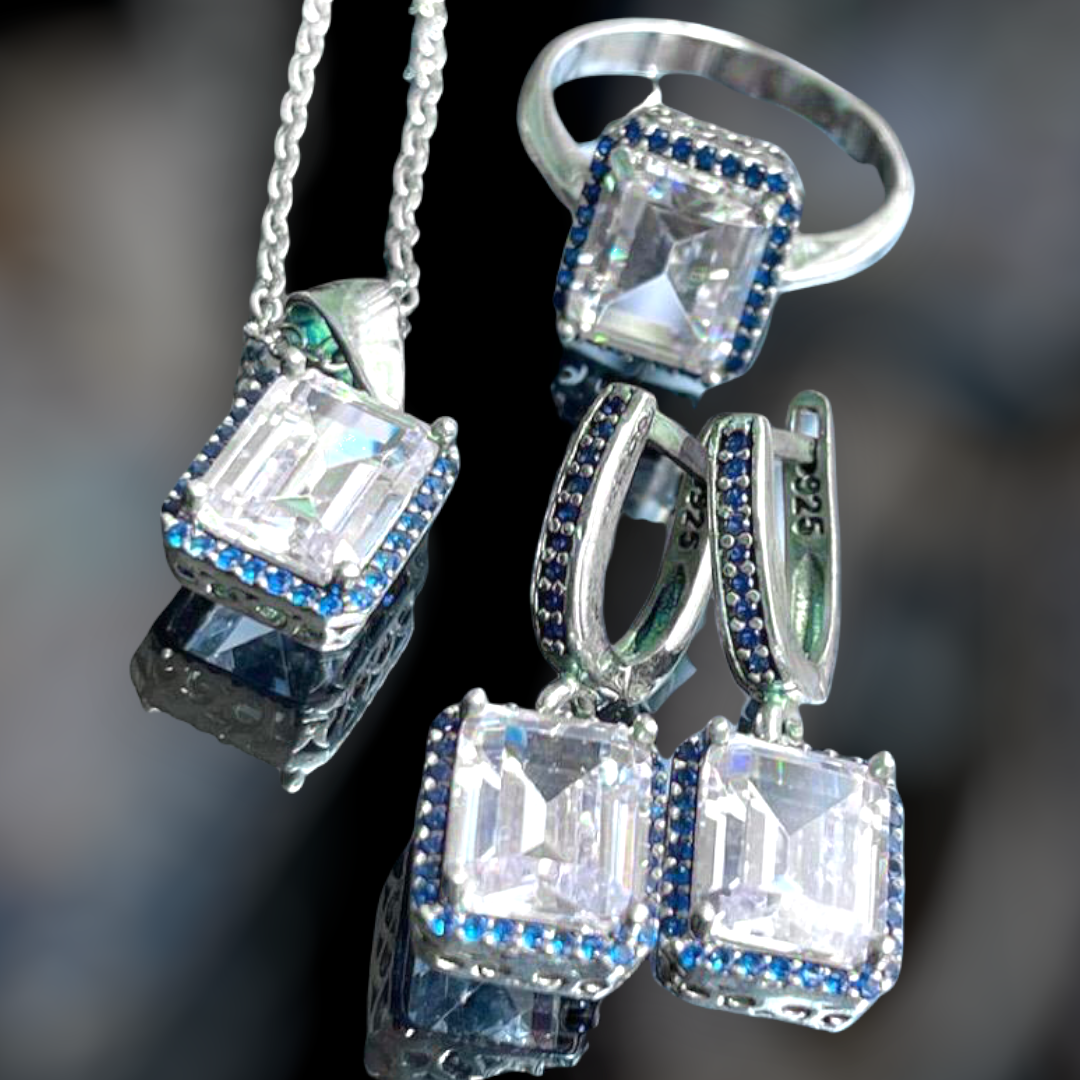 Earrings + ring+ pendant set