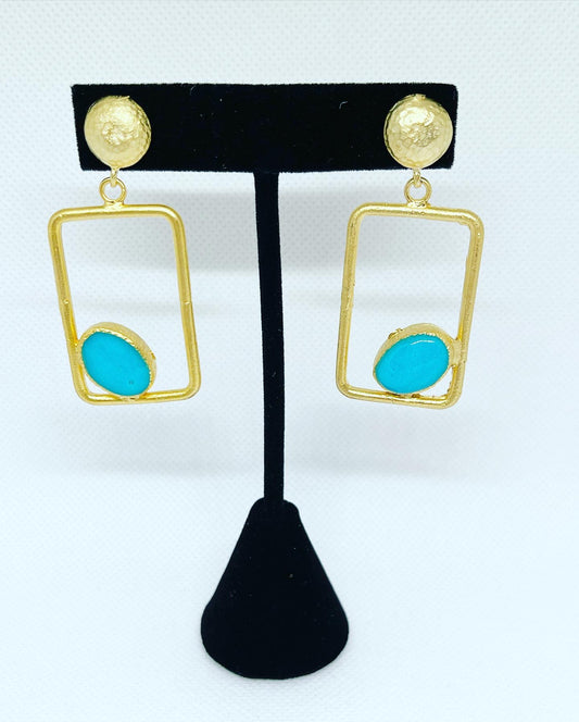 Indie turquoise earrings