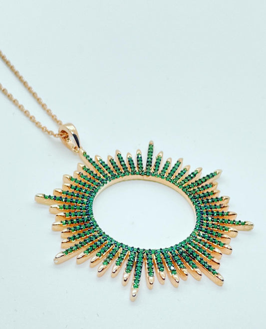 Green Sparkle Necklace