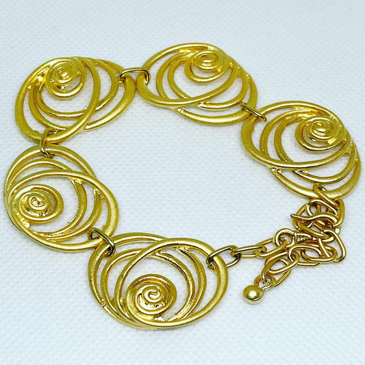 Gold Coil Bracelet