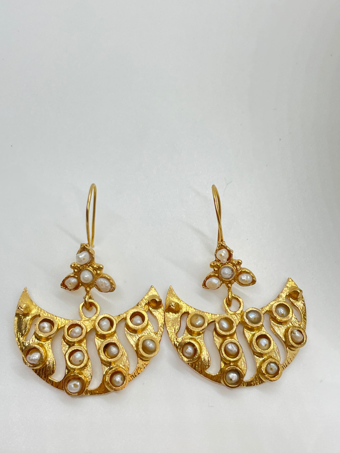 Moon Drop duo earrings