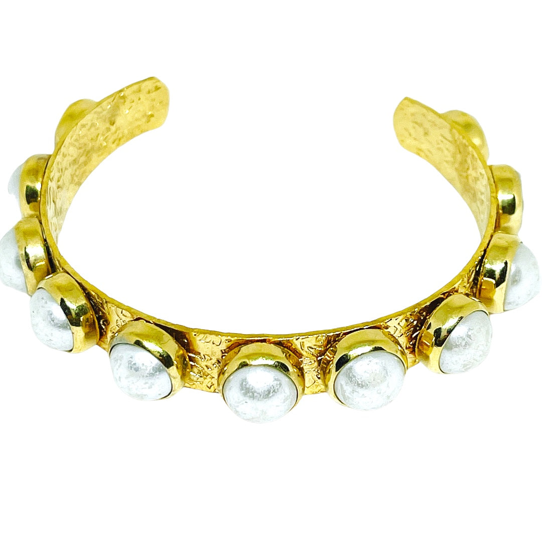 Pearl Dot Cuff Bracelet