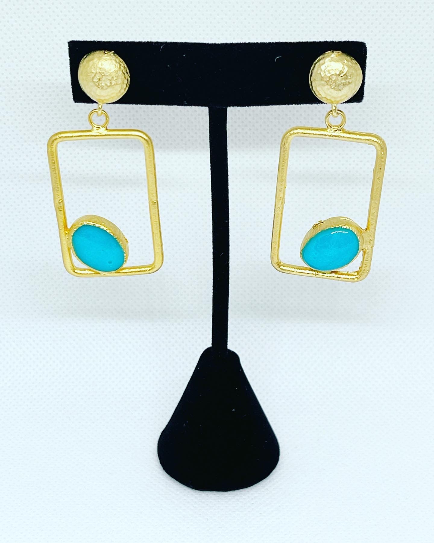 Indie turquoise earrings