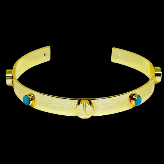 gold/blue Bracelet