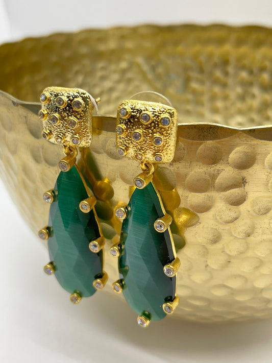 Emerald Drop Earrings